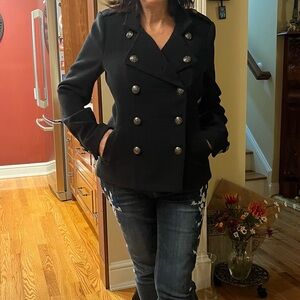 Buffalo David Bitton Classic Black Peacoat